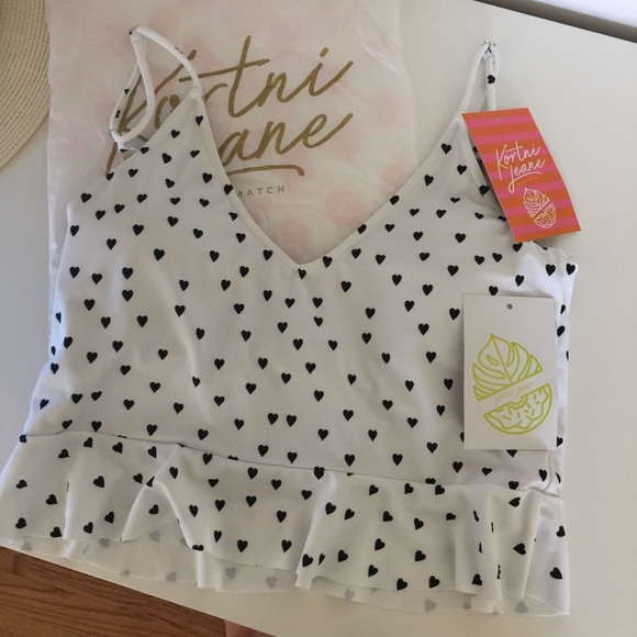 Kortni Jeane Other - RARE Kortni Jeane scoop top bathing suit swim top